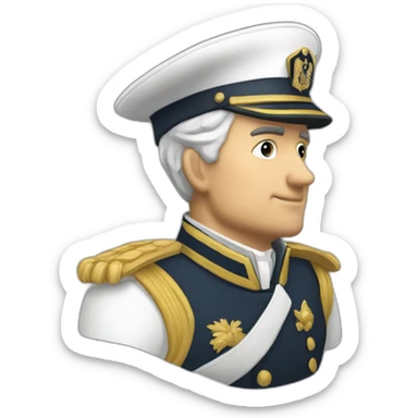 Shoulder straps of second officer of merchant fleet sticker