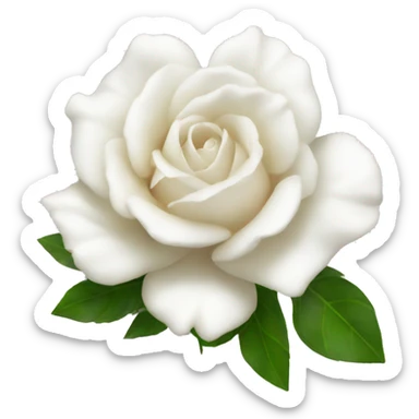 Flor Rosa blanca sticker