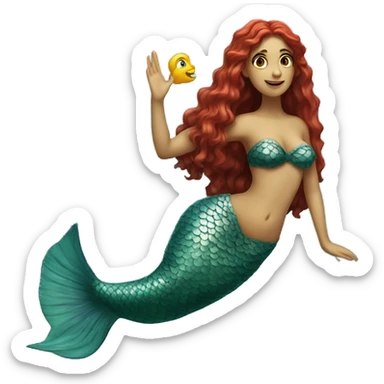 sicilian mermaid sticker
