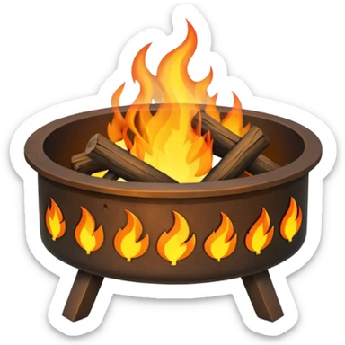 Fire Pit, different sticker