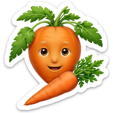 Grugu qui mange une carotte sticker