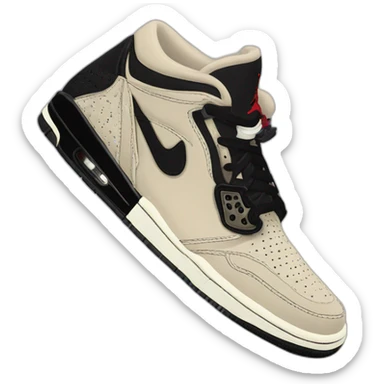 Air Jordan Travis Scott black phantom sticker