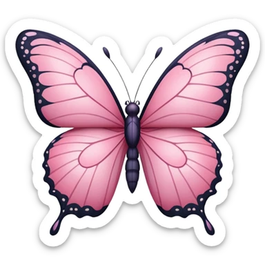 borboleta rosa sticker
