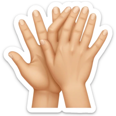 Rubbing hand together sneakily sticker