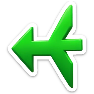 Green arrow pointing up sticker