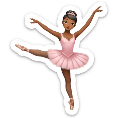 black lady ballerina posing  sticker