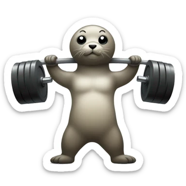 Seal lifting weights  sticker