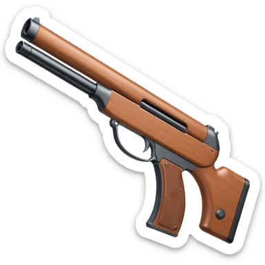 full white SPAS-12 shotgun white-out white white sticker