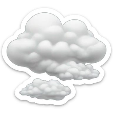 Head in the clouds sticker