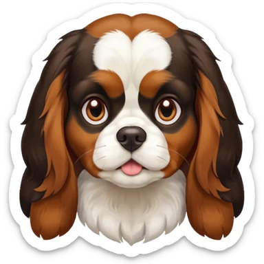 Chienne King charles sticker
