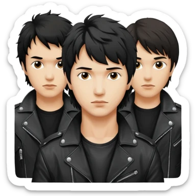 Viktor Tsoi and the group Neverlove sticker
