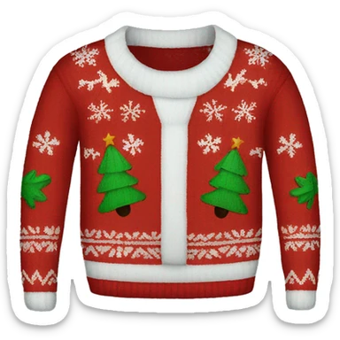 ugly christmas sweater sticker
