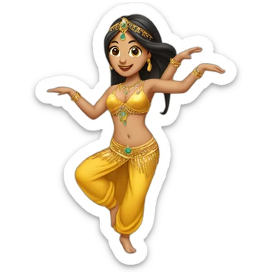 Belly dancer sticker