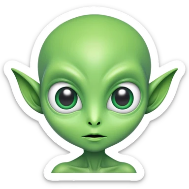 90’s full bodied alien sticker