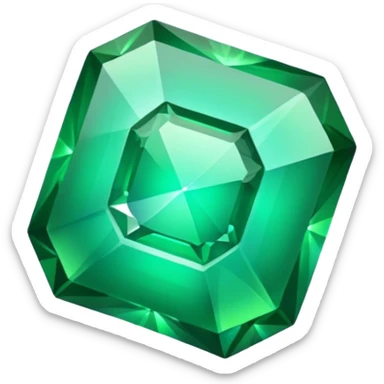 a radioactive gem emoji sticker