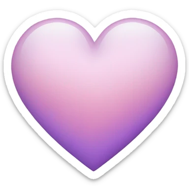 Pastel purple pink heart  sticker