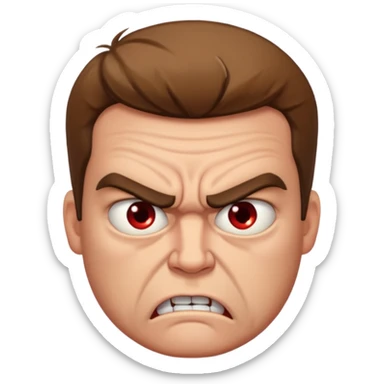 Angry Jude sticker
