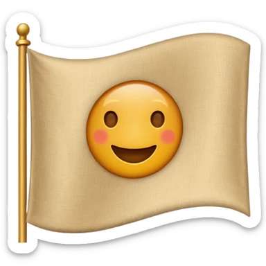 Beige flag like 🚩 but vaige color sticker