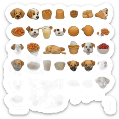 RECIPES FOR DOGS sticker