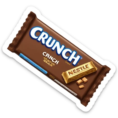 Nestle crunch bar bitten sticker