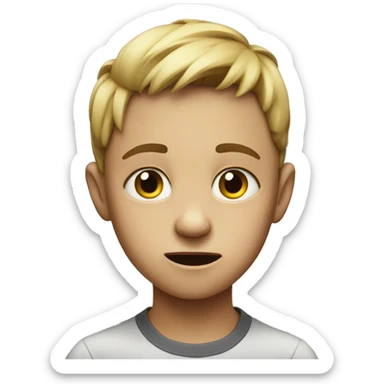 Child getting told off sticker