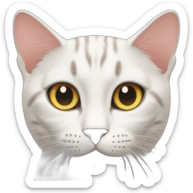 a twin heads cat sticker