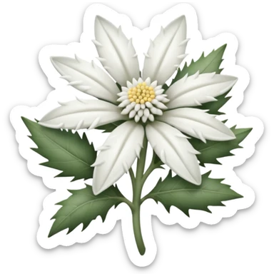 edelweiss realista sticker