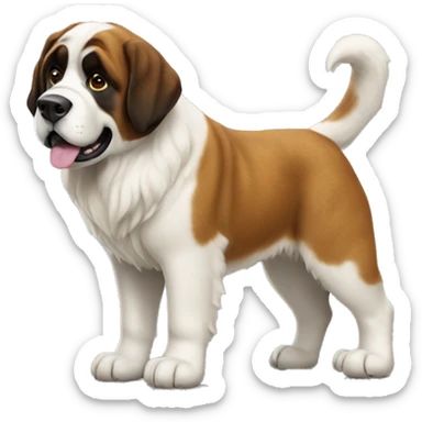 Saint Bernard dog  sticker