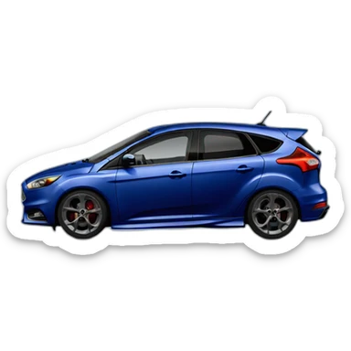 Ford focus st dark blue sticker
