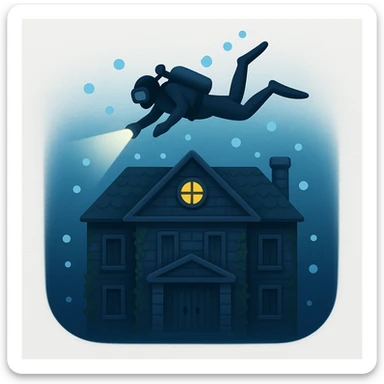 an emoji that symbolizes this movie the deep house sticker