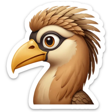 a desert bird sticker