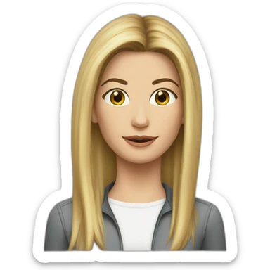 Young Sandra Bullock with blonde hair and no facial hair sticker