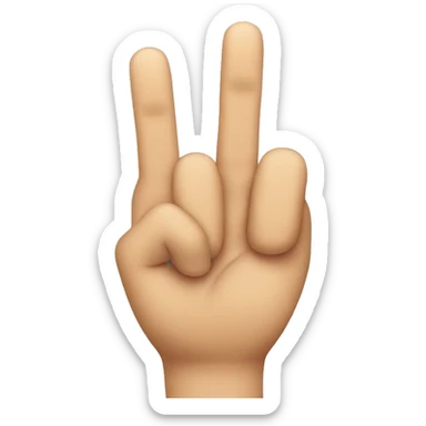 three finger salute sticker