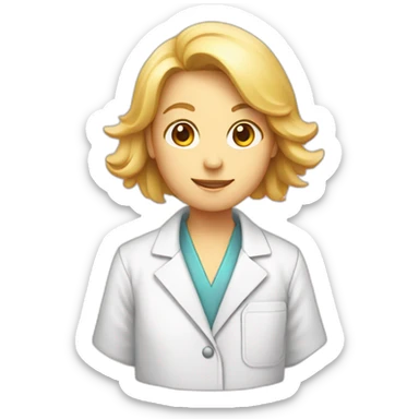 laboratory coat color pink sticker