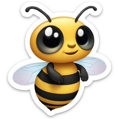 Cute bee sticker