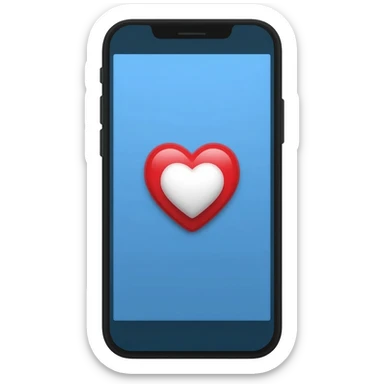 iphone heart sticker