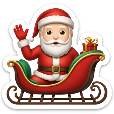 navidad trineo  sticker