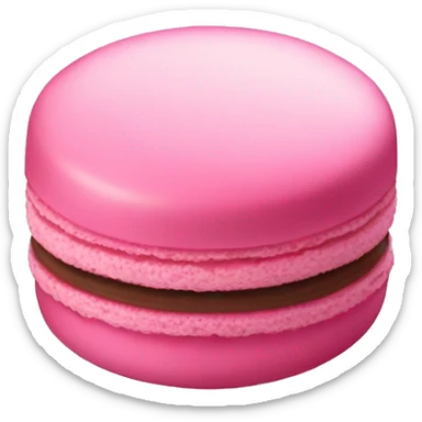 pink macaroon sticker