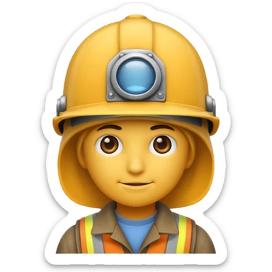emoji de un persona con gorro de hacer mechas sticker