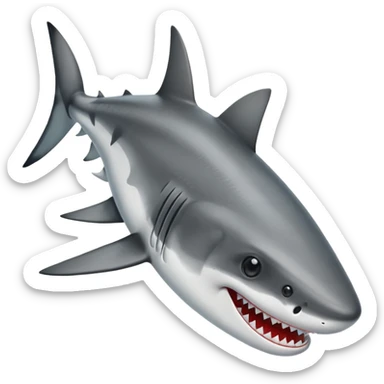 Tiburón con zapatos sticker
