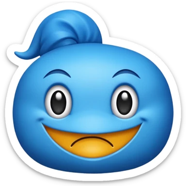 crie somente o biquini xadrez azul sticker