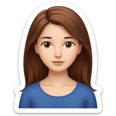 Woman tilting her head towards her shoulders, face is relaxed sticker