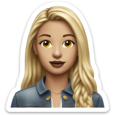 Hyper Realistic runway model  sticker