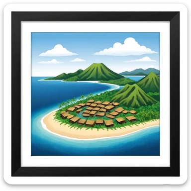 The province in Papua New Guinea called Manus sticker