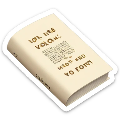 A book that in its cover page has a title label: “ VOL 7”  sticker