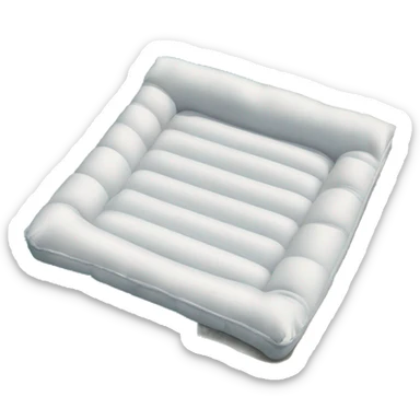 floating mattress on pool sticker