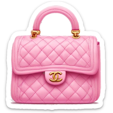 Cute pink Chanel bag  sticker