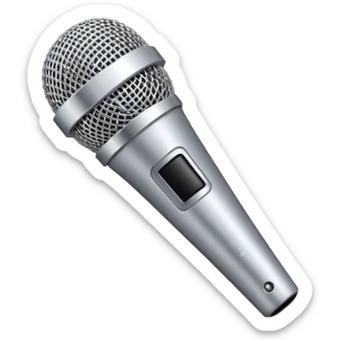 A microphone with gitter sticker