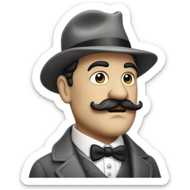 hercule poirot sticker