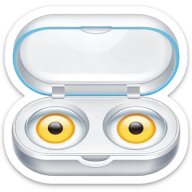 contact lenses travel mini case sticker